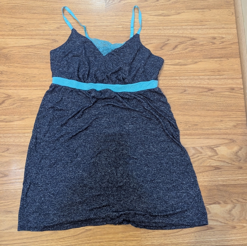 Cacique Navy Blue Sleeveless Sleep Dress